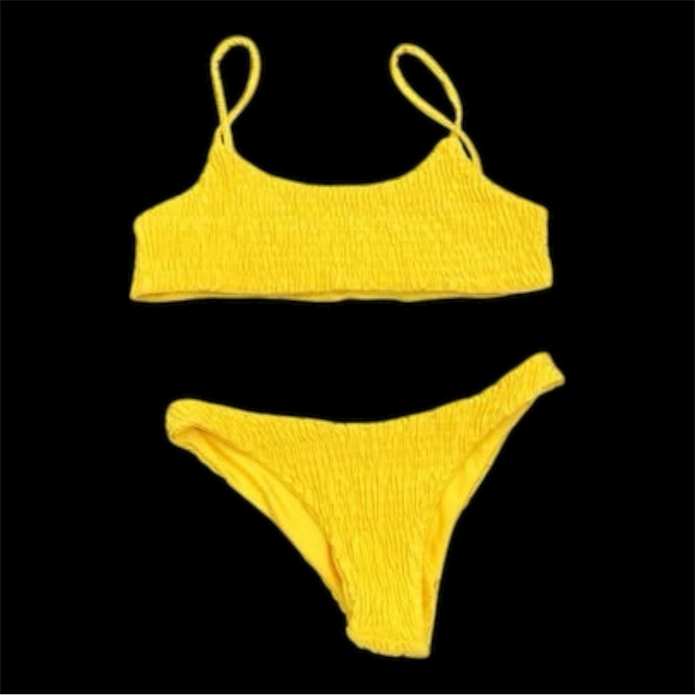 Women's Yellow Zaful Bikini Size Medium NWOT